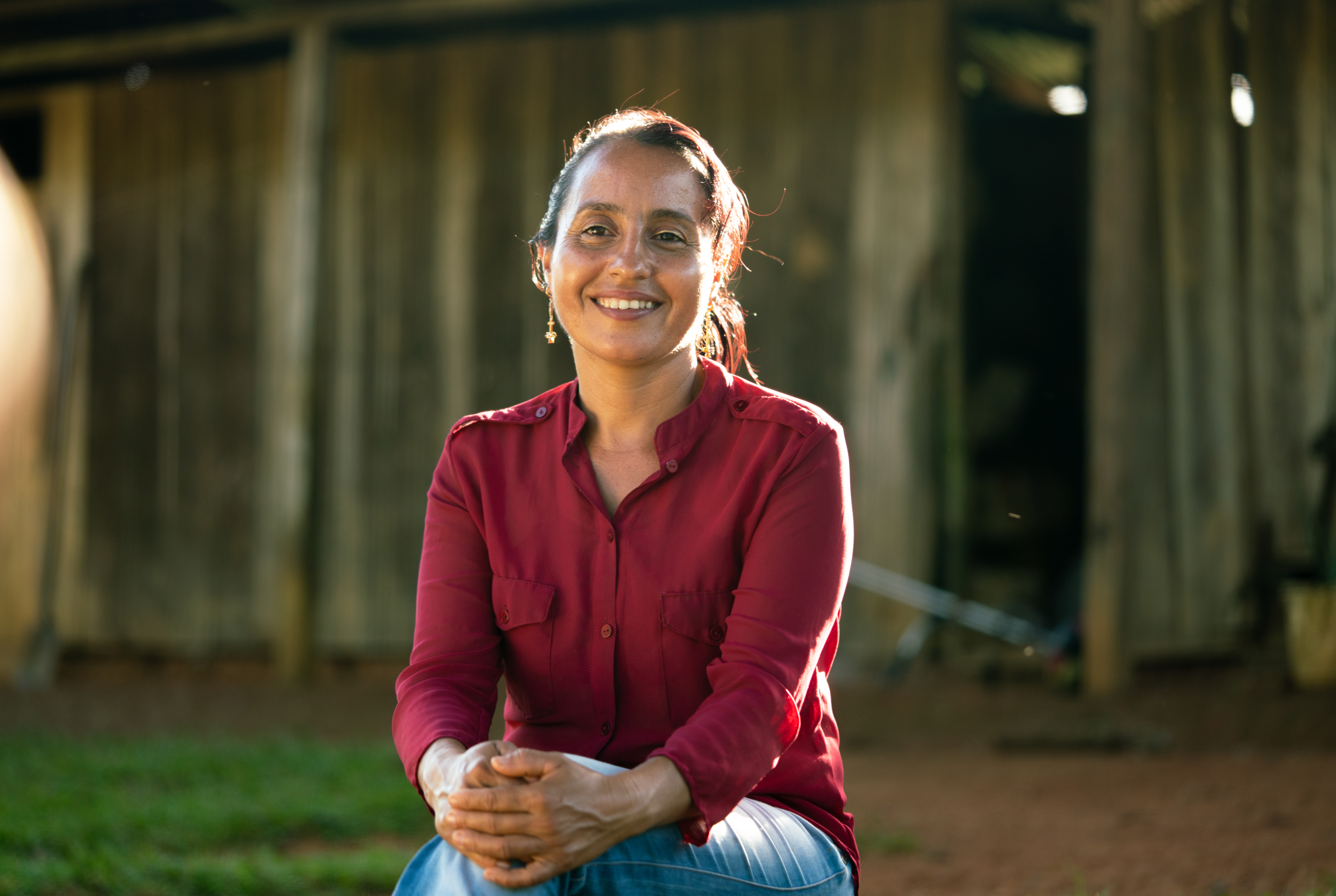Boerin Marisela voor haar huis, kernwaarde respect