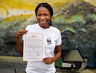 Marleine Aboumgone wint studiebeurs, kernwaarde moed